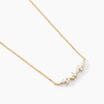 Collier Jardins D'hiver Plaqu&eacute; Or Jaune Oxyde De Zirconium - Colliers Femme | Histoire d&rsquo;Or