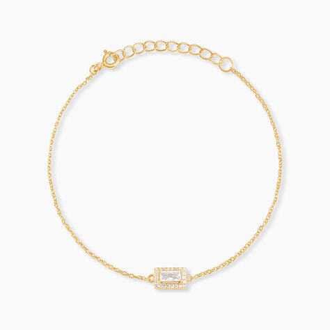 Bracelet Laurine Argent Jaune Oxyde De Zirconium - Bracelets Femme | Histoire d&rsquo;Or