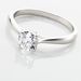 Bague Solitaire Fiona Or Blanc Diamant Synthetique - Bagues solitaires Femme | Histoire d’Or