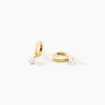 Cr&eacute;oles Ivy Acier Jaune Oxyde De Zirconium - Boucles d'oreilles cr&eacute;oles Femme | Histoire d&rsquo;Or