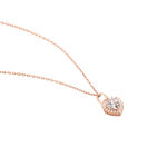 Collier Calvi Argent Rose Oxyde De Zirconium - Colliers fantaisie Femme | Histoire d&rsquo;Or