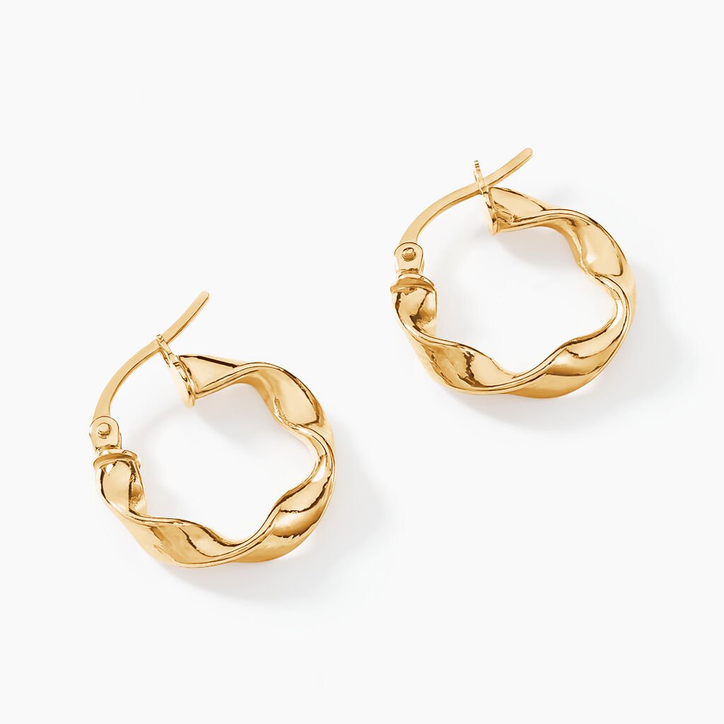 Créoles Lexus Or Jaune - Boucles d'oreilles créoles Femme | Histoire d’Or