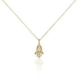 Collier Plaqué Or Stijn Oxyde De Zirconium - Colliers Main de Fatma Femme | Histoire d’Or