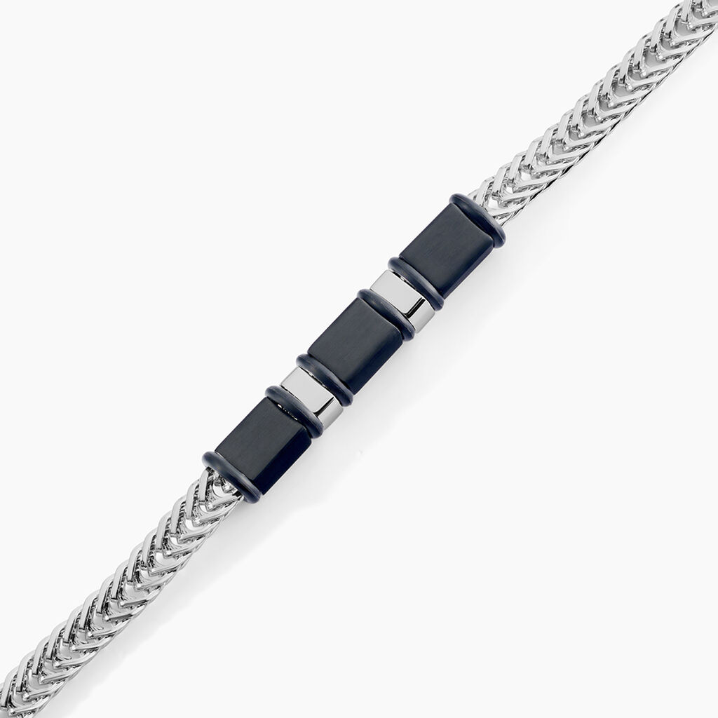 Bracelet Leonard Acier Bicolore - Bijoux sans pierre Homme | Histoire d&rsquo;Or