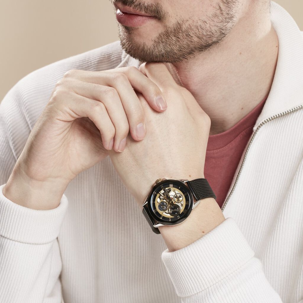 Montre Montignac Round Noir - Montres Homme | Histoire d’Or