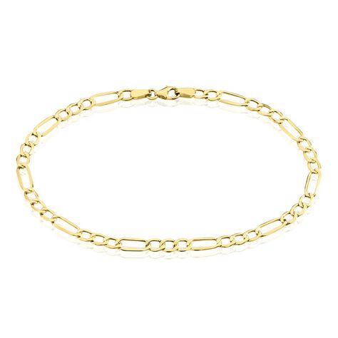 Bracelet Cameo Maille Alternée 1/3  Or Jaune - Bracelets chaîne Famille | Histoire d’Or