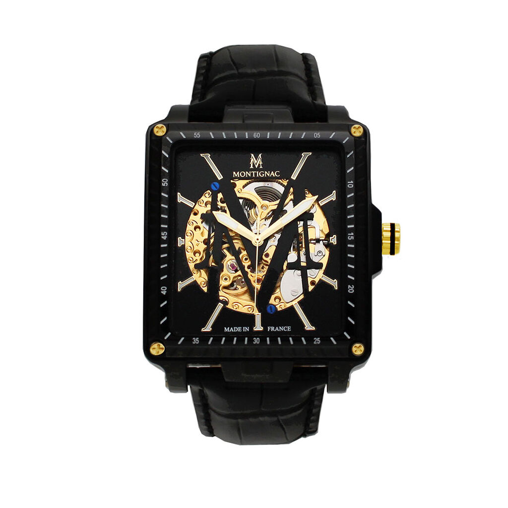 Montre Montignac Noir - Montres Homme | Histoire d’Or