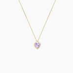Collier Rosaline Or Jaune Amethyste Et Oxyde De Zirconium - Colliers Femme | Histoire d&rsquo;Or