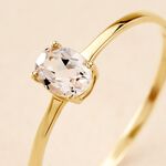 Bague Valentino Or Jaune Quartz - Bagues solitaires Femme | Histoire d&rsquo;Or