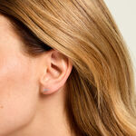 Boucles D'Oreilles Puces Susumu Argent Blanc Oxyde De Zirconium - Boucles d'oreilles fantaisie Femme | Histoire d&rsquo;Or