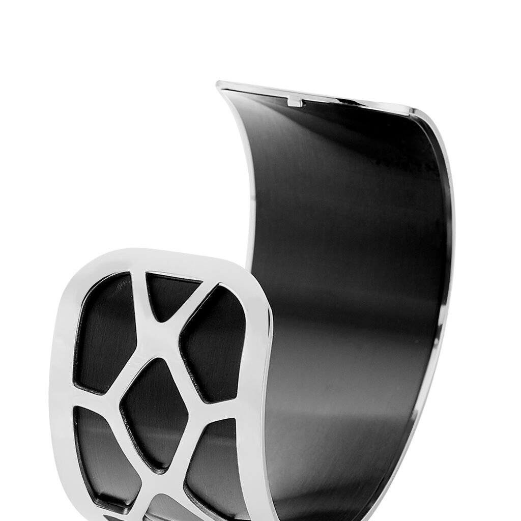 Bracelet Jonc Acier Blanc - Bracelets joncs Femme | Histoire d’Or