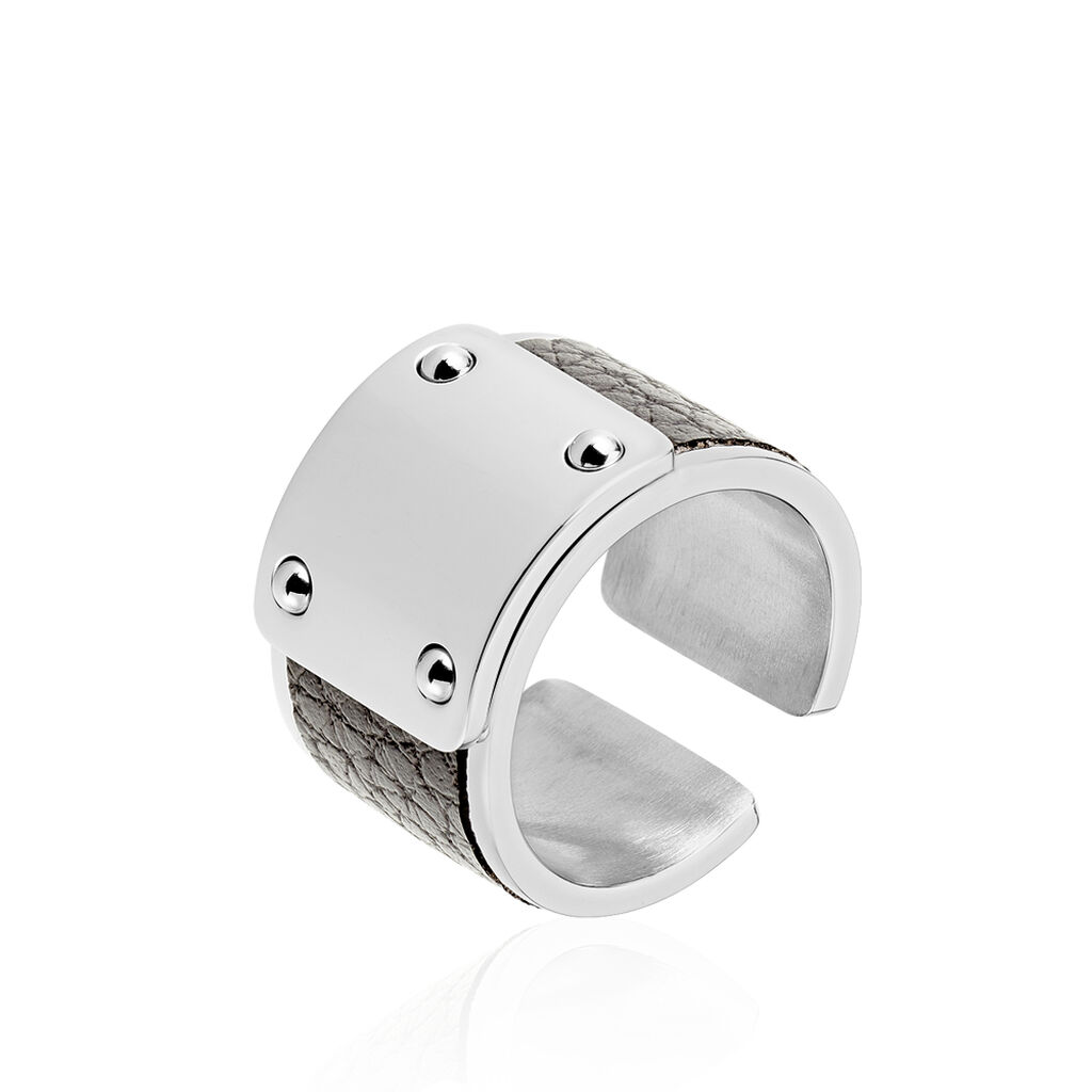 Bague Ahamd Acier Blanc - Bagues fantaisie Homme | Histoire d’Or
