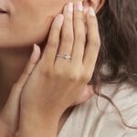 Bague Solitaire Dayna Or Rose Oxyde De Zirconium - Bagues solitaires Femme | Histoire d&rsquo;Or