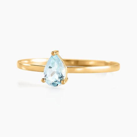 Bague Solitaire Goutte Or Jaune Topaze - Bagues solitaires Femme | Histoire d’Or