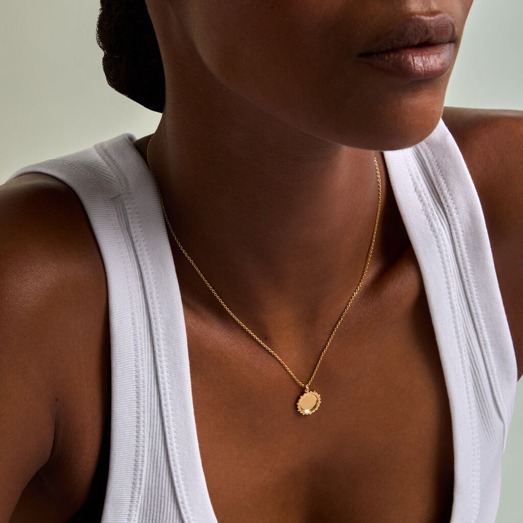 Collier Madline Argent Dor&eacute; A L'Or 750/1000 - Bijoux sans pierre Femme | Histoire d&rsquo;Or