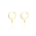 Créoles Chayma Or Jaune Oxyde De Zirconium - Boucles d'Oreilles Coeur Femme | Histoire d’Or
