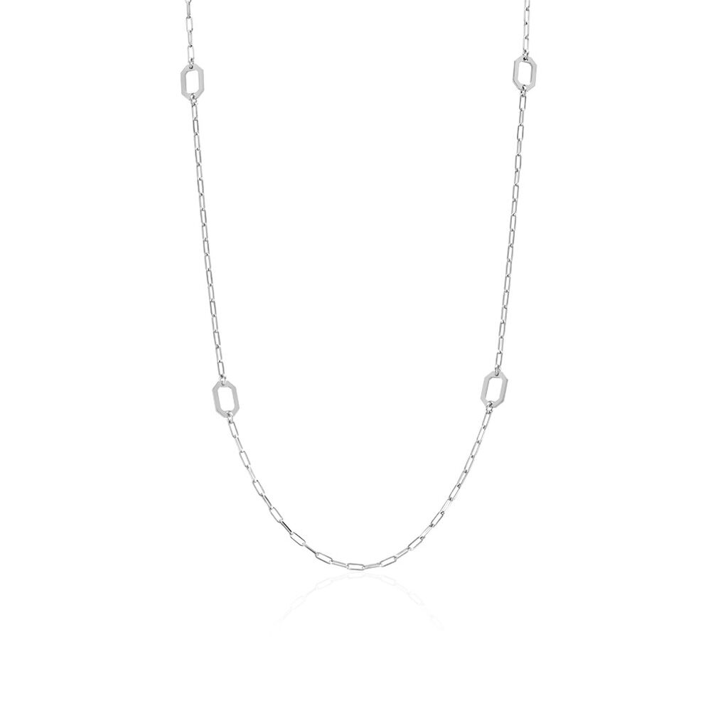 Collier Sautoir Soho Argent Blanc - Sautoirs Femme | Histoire d&rsquo;Or