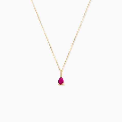 Collier Goutte Or Jaune Rubis - Colliers Femme | Histoire d&rsquo;Or