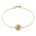 Bracelet Plaqu&eacute; Or Jaune Marcia Aventurine - Bracelets Femme | Histoire d&rsquo;Or