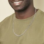 Cha&icirc;ne Casper Maille Gourmette Argent Blanc - Chaines Unisex | Histoire d&rsquo;Or