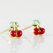 Boucles D'oreilles Puces Or Jaune Helicie Email - Clous d'oreilles Enfant | Histoire d’Or
