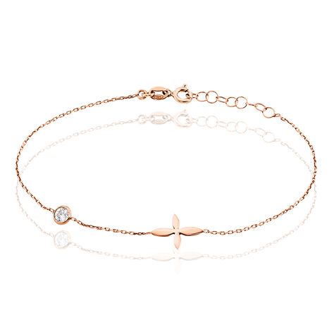 Bracelet Clarissa Argent Rose Oxyde De Zirconium - Bracelets fantaisie Femme | Histoire d’Or