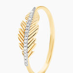 Bague Paola Or Jaune Diamant - Bagues avec pierre Femme | Histoire d&rsquo;Or