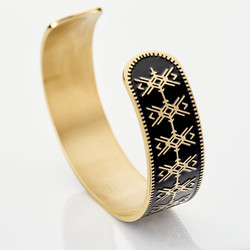 Bracelet Jonc Imagine Gwladys Acier Jaune - Bracelets joncs Femme | Histoire d’Or