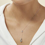 Collier Dennis Or Blanc Topaze - Colliers Femme | Histoire d&rsquo;Or