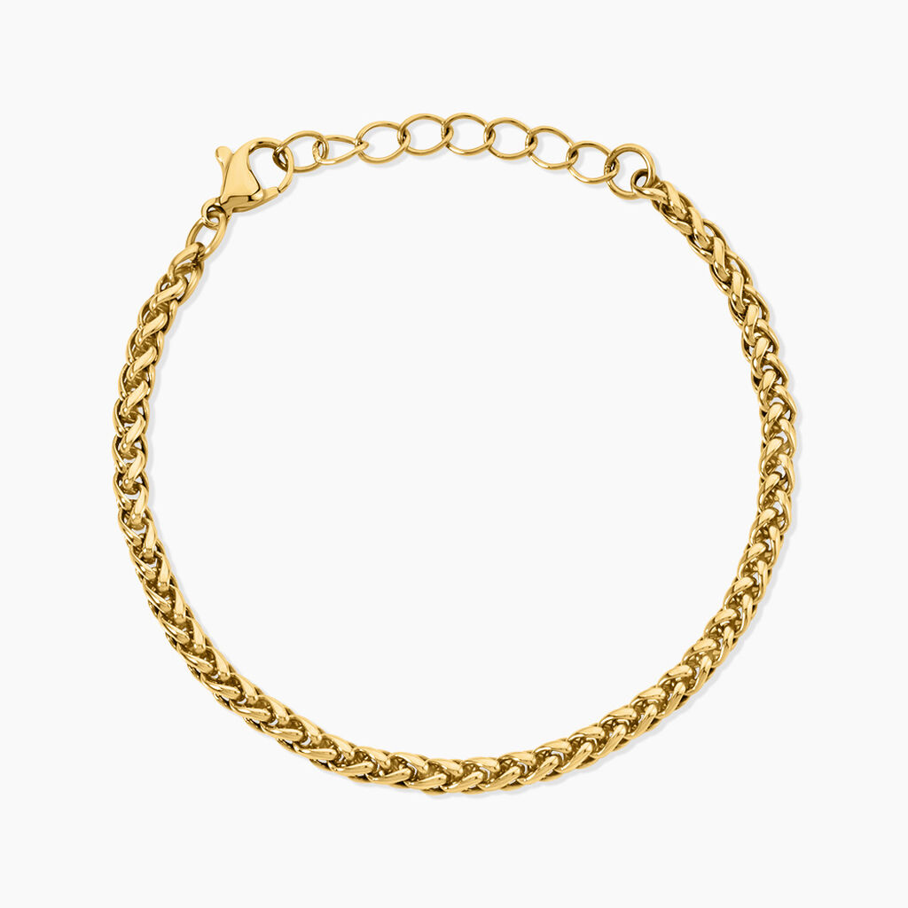 Bracelet Elisabeth Acier Jaune - Bijoux sans pierre Femme | Histoire d&rsquo;Or
