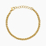 Bracelet Elisabeth Acier Jaune - Bijoux sans pierre Femme | Histoire d&rsquo;Or