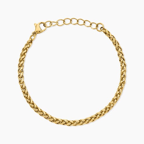 Bracelet Elisabeth Acier Jaune - Bijoux sans pierre Femme | Histoire d&rsquo;Or