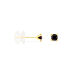 Boucles D'oreilles Puces Doreen Carre Or Jaune Oxyde De Zirconium - Clous d'oreilles Femme | Histoire d’Or