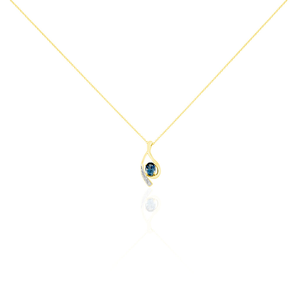 Collier Or Jaune Sagesse Topaze Oxydes De Zirconium - Colliers Femme | Histoire d’Or