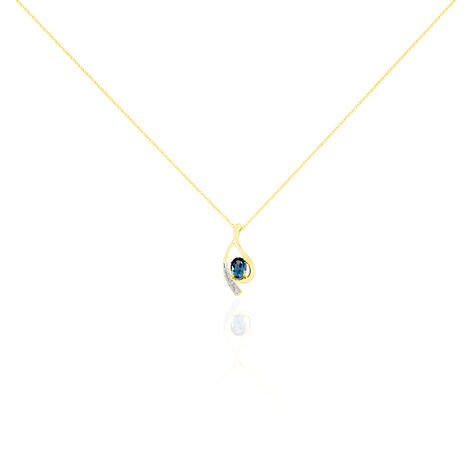 Collier Or Jaune Sagesse Topaze Oxydes De Zirconium - Colliers Femme | Histoire d’Or