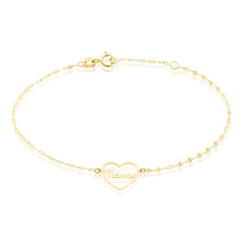 Bracelet Jehu Or Jaune - Bracelets Coeur Femme | Histoire d’Or