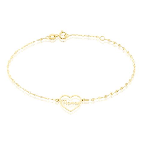 Bracelet Jehu Or Jaune - Bracelets Coeur Femme | Histoire d’Or