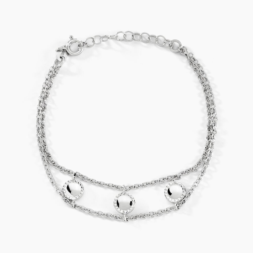 Bracelet Sixties Argent Blanc