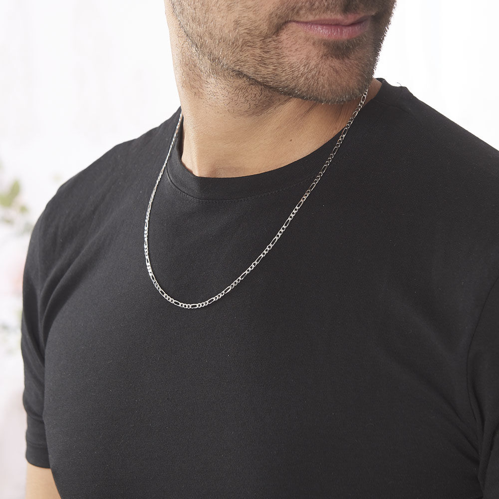 Chaine homme argent 55 cm clearance
