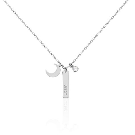 Collier Dreaming Argent Blanc Oxyde De Zirconium - Colliers fantaisie Femme | Histoire d’Or
