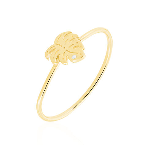Bague Zena Argent Jaune Oxyde De Zirconium - Bagues avec pierre Femme | Histoire d’Or