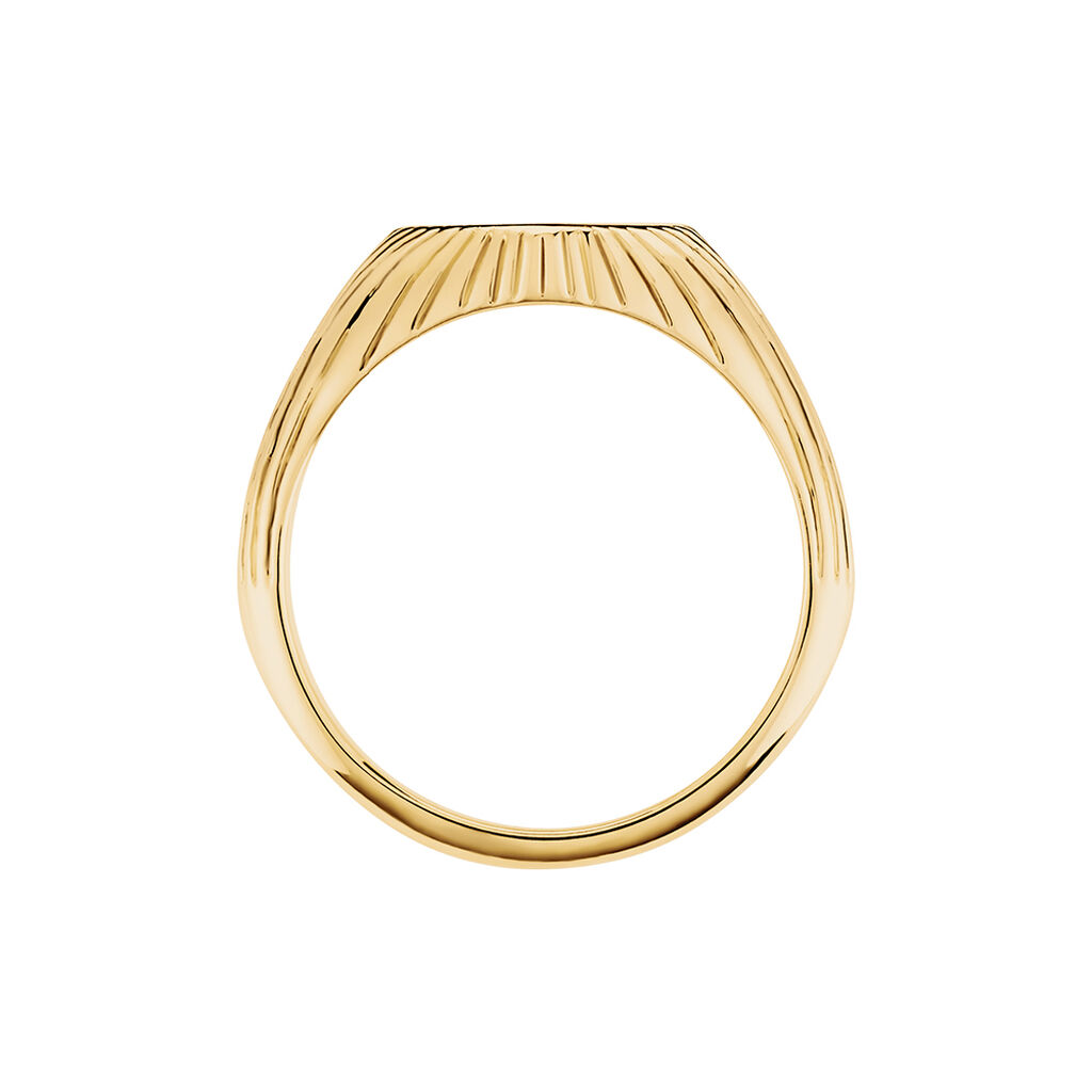 Chevalière Lola Plaqué Or Jaune Oxyde De Zirconium - Chevalières Femme | Histoire d’Or