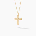 Collier Croix Or Jaune Diamant - Colliers Femme | Histoire d&rsquo;Or