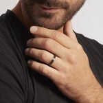 Alliance Nayhan Ruban Plat Titane Blanc - Alliances Unisex | Histoire d&rsquo;Or