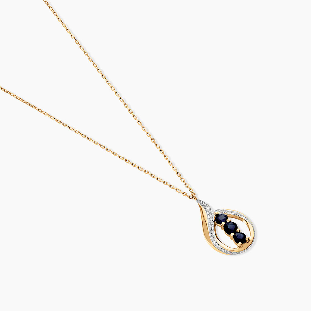 Collier Aurora Or Jaune Saphir Et Diamant - Colliers Femme | Histoire d&rsquo;Or