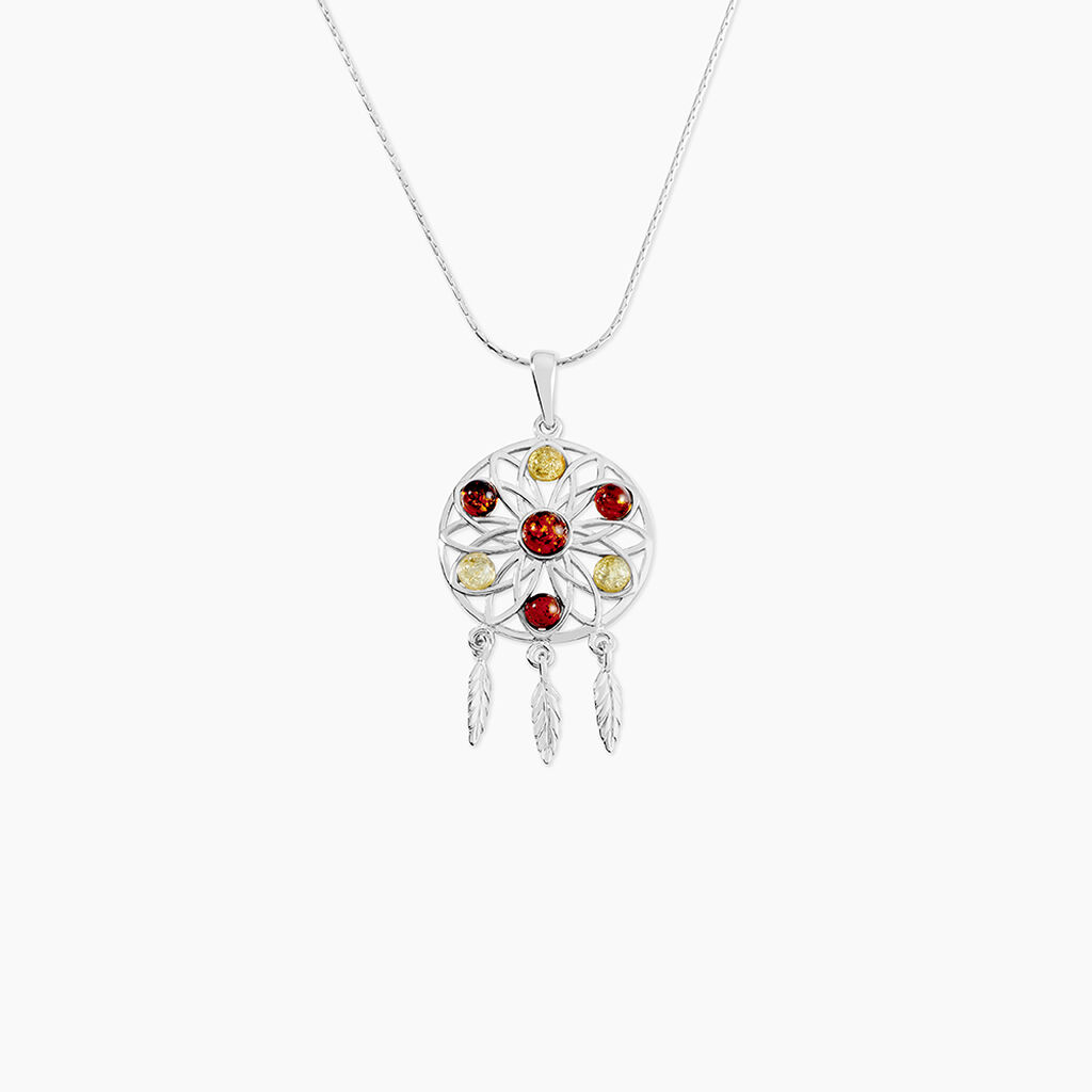 Collier Argent Blanc Lorena Ambre - Colliers Femme | Histoire d’Or