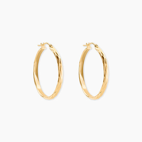 Cr&eacute;oles Vitali Or Jaune - Boucles d'oreilles cr&eacute;oles Femme | Histoire d&rsquo;Or