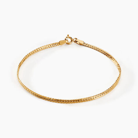 Bracelet Or Jaune Izel Maille Anglaise - Bracelets chaîne Femme | Histoire d’Or