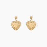 Boucles D'oreilles Pendantes Vasthie Plaque Or Jaune - Boucles d'oreilles fantaisie Femme | Histoire d&rsquo;Or