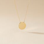 Collier Leana Pastille Gravable Or Jaune - Cadeaux de naissance Enfant | Histoire d&rsquo;Or